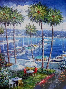 Mediterranean 27 Beach Oil Paintings